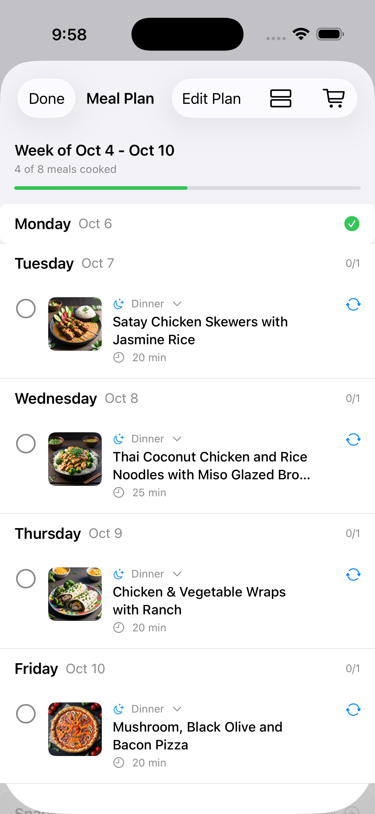 Weekly Meal Plan
